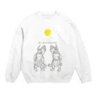 Bo tree teeのNight Fever(gray) Crew Neck Sweatshirt