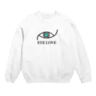 きんちゃんSHOPのEYE LOVE Crew Neck Sweatshirt