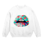 猛毒ポップの毒々しいキス Crew Neck Sweatshirt