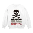 AURA_HYSTERICAのWARNING Crew Neck Sweatshirt