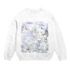 ゆーきんの絵ぐっずのゆーきん×砂気球 Crew Neck Sweatshirt