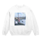 エジプトの屋上って実は海で Crew Neck Sweatshirt