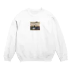 ひより(猫)のデミちゃん絶対乗らさねぇぞ Crew Neck Sweatshirt