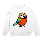 Cody the LovebirdのChubby Bird ハルクインコンゴウインコ Crew Neck Sweatshirt