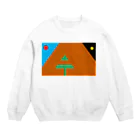 白井　快士の太陽と月とでかい山 Crew Neck Sweatshirt