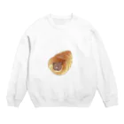 おおかみぴえろのくまのチョココロネ Crew Neck Sweatshirt