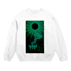 麟暁法師の翠環日食 Crew Neck Sweatshirt