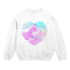 IENITY　/　MOON SIDEの【IENITY】絶​体​絶​命​ ​ ​G​l​i​t​c​h​ ​#​H​e​a​r​t Crew Neck Sweatshirt