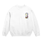 おまめさんのお店のアマビエにしきごい（ワンポイント） Crew Neck Sweatshirt