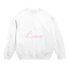 ゆるくまのLove Crew Neck Sweatshirt