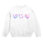 IENITY　/　MOON SIDEのPolygon Heart Diamond #Pink Crew Neck Sweatshirt