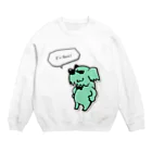 WEBYAの相棒犬ボス Crew Neck Sweatshirt