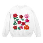 KAERUCAFE SHOPのバラ Crew Neck Sweatshirt