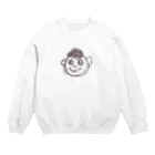 yuppyhappyのくるくるしてる男の子 Crew Neck Sweatshirt