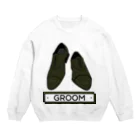 ペアTシャツ屋のシバヤさんのペア(GROOM)シューズ_グリーン Crew Neck Sweatshirt