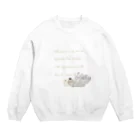 どるちぇ＊うさぎの《シャビーホワイト》どるちぇうさぎ&べあ Crew Neck Sweatshirt