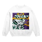 てゃんのネコ吸い Crew Neck Sweatshirt