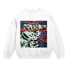 てゃんのネコ吸い　２Pカラー Crew Neck Sweatshirt