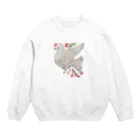 AKのしろい　とり　ハト Crew Neck Sweatshirt