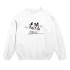 わくわく書のお店の雲に浮かぶ感謝 Crew Neck Sweatshirt