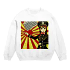 酒豪Rupt@椿芽厨☆復活のあかサー☆のらぷと Crew Neck Sweatshirt