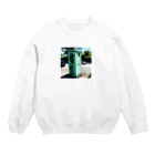 街の遊撃手の田舎電話ボックス Crew Neck Sweatshirt