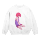 はあなこ夏代フリライ余韻(╥﹏╥)のnqrseすばるさんのイラスト Crew Neck Sweatshirt