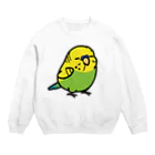 Cody the LovebirdのChubby Bird　大型セキセイインコ Crew Neck Sweatshirt