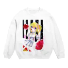 ぺちゃの ○。銀狐堂。○ のチェリー娘 Crew Neck Sweatshirt