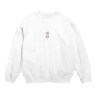 rilybiiのpink tulip Crew Neck Sweatshirt