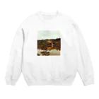 日本風景と自然風景の金閣寺 Crew Neck Sweatshirt