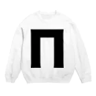 風天工房のΠパイ・ギリシャ文字（黒） Crew Neck Sweatshirt