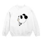 氷笠ケンジのお店の☆パンダさんは今日も寂しげ☆ Crew Neck Sweatshirt