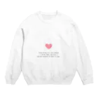 shop✴︎クリスチャングッズのIコリント13:13 最後まで残るのは、信仰・希望・愛です Crew Neck Sweatshirt