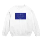 jewelrunaのjewelruna dark blue Crew Neck Sweatshirt