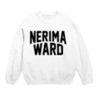 JIMOTOE Wear Local Japanの練馬区 NERIMA WARD ロゴブラック Crew Neck Sweatshirt