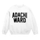 JIMOTOE Wear Local Japanの足立区 ADACHI WARD Crew Neck Sweatshirt