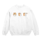 ちょんのもっとたべたいハムスター Crew Neck Sweatshirt