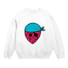 いちごのチーゴくん＆ゴーストベジタブルズのいちごのチーゴくん　海賊バンダナ Crew Neck Sweatshirt