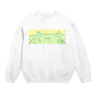 びぃぐる✡﻿しょっぷの翠海にゃんこ Crew Neck Sweatshirt