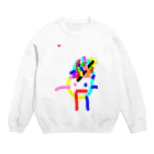 ruiruijiのspaceman☆3 Crew Neck Sweatshirt