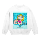 紫キャベツのプールサイドビーバー Crew Neck Sweatshirt