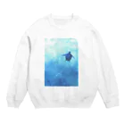 okanoxnekoの楽園　うみがめ Crew Neck Sweatshirt