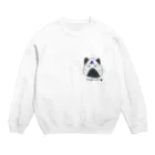 のらぬこさんのおにぎりねこ Crew Neck Sweatshirt