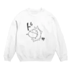 うさやのアクティブに限界突破するパンダ Crew Neck Sweatshirt