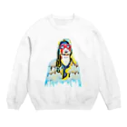 ぐにゃんじROCKのぐにゃっとしたアート Crew Neck Sweatshirt