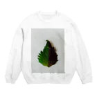 kasumiyolosiyomisuの半分な紫蘇 Crew Neck Sweatshirt