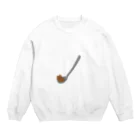 にゃんこの猫さじ Crew Neck Sweatshirt