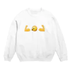 ぴよまろのむきむきヒヨコ Crew Neck Sweatshirt