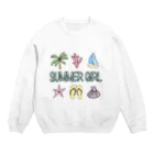 723_444のSummer Girl🌴 Crew Neck Sweatshirt